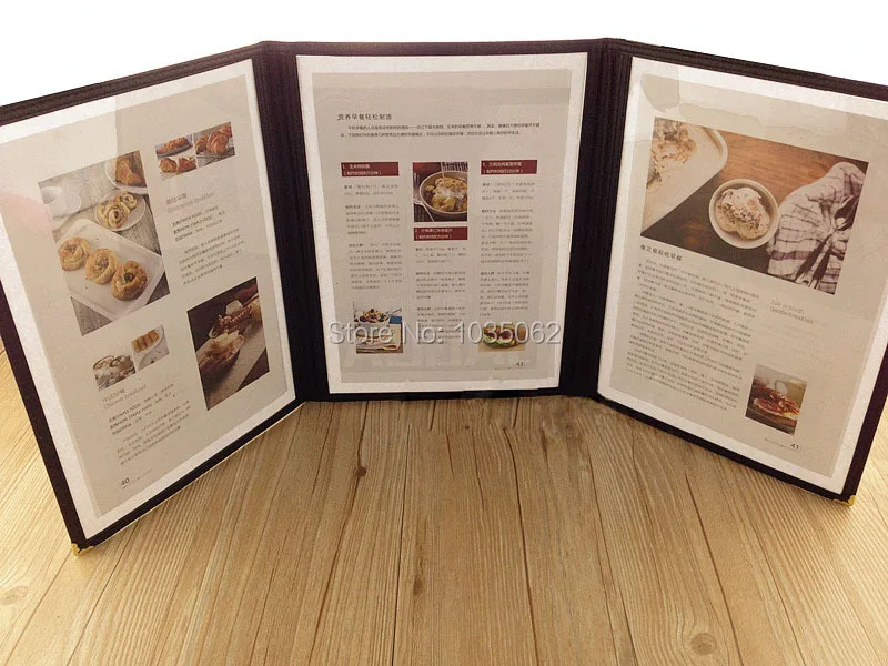 menu booklet