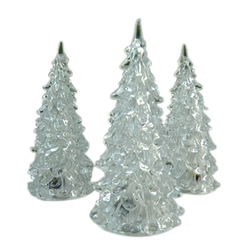 

Acrylic Christmas Tree LED Lights Discolour Christmas Lamp for Holidays Accessories QP2