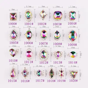 

1 Pc Hot Sale Colorful Flame Drill Nail Different Shape With Different Size Drills Nail Art Decorations For Party 1000-1020