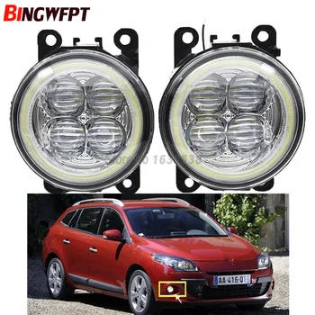 

2x Super Bright Angel Eyes White Blue Led Fog light For Renault MEGANE 3 Hatchback Estate Grandtour Coupe Saloon 2