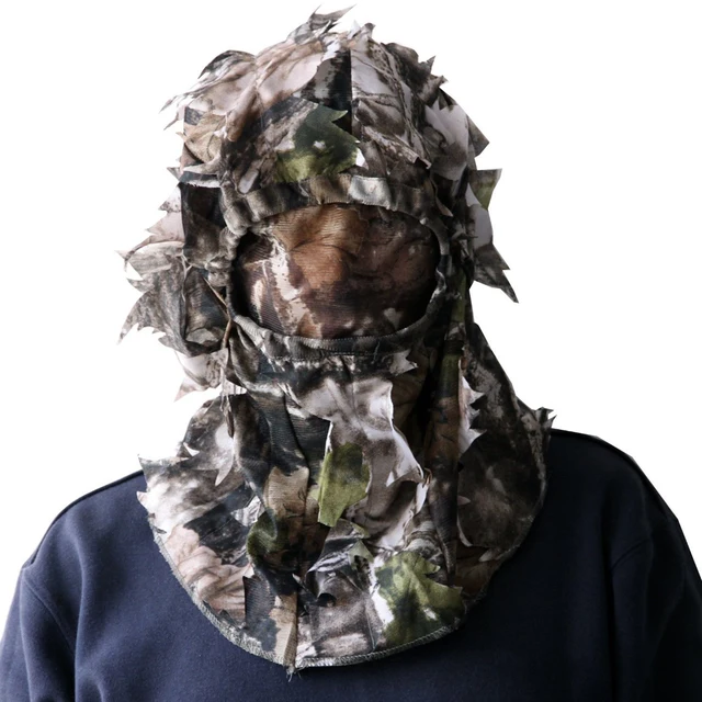 3D Sneaky Cap Hunting/face Mask Camo Head Net Mesh turkey deer MO face