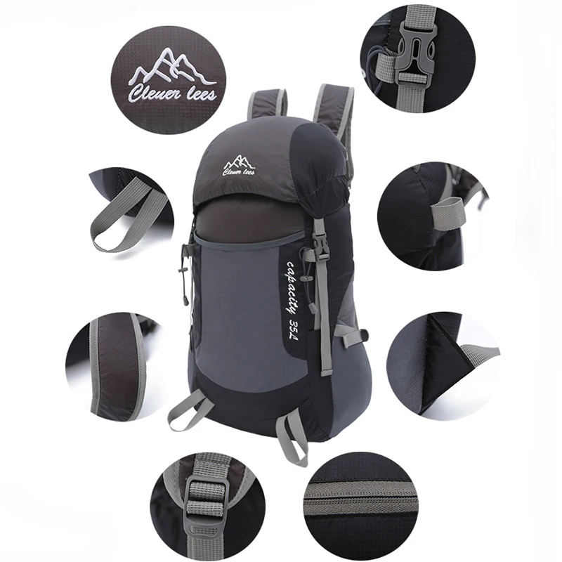 Водонепроницаемый Сверхлегкий походный рюкзак для путешествий, складной рюкзак для велоспорта, уличный Тактический спортивный походный рюкзак для мужчин и женщин