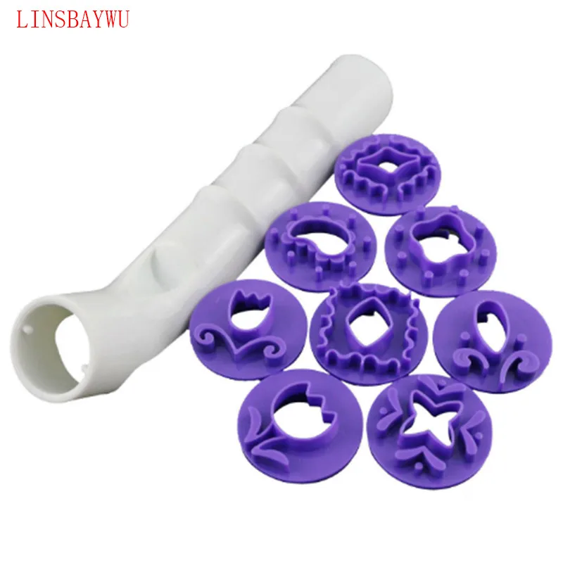 Buy 9PCS Fondant Strip Ribbon Cutter Sugarcraft Tool