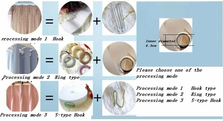 Готовые шторы 3 шт./лот, вышитые шторы с крючками/перфорацией/кармашком, регулировка длины для разных размеров