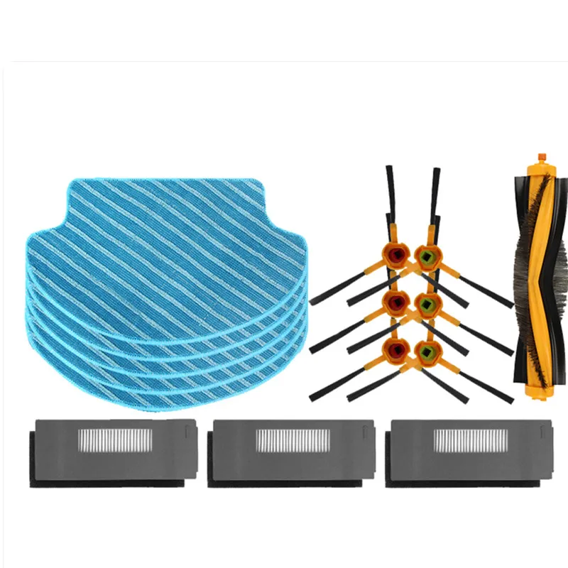 

Replacement 22pcs/lot Robot Vacuum Cleaner Parts For Vacuum Cleaner DT83 DT85 DM81 275*165mm Mop Cloth Side Brush HEPA Filter