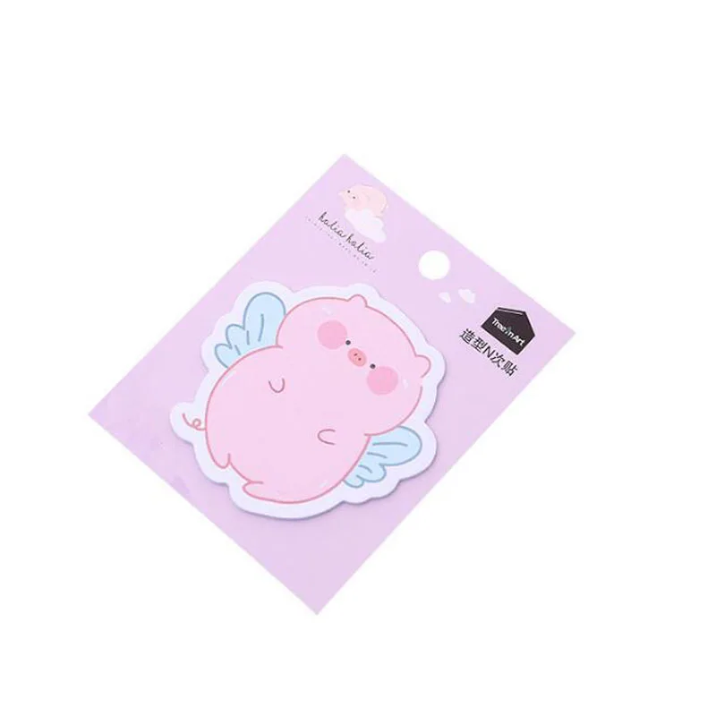 Kawaii блокнот для записей Липкие заметки животных цвет стойкость стикеры