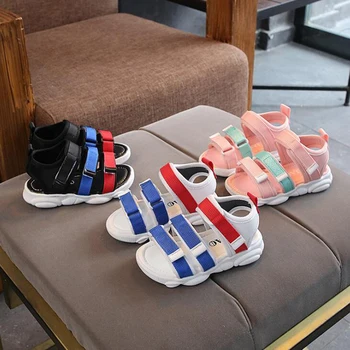 

2019 New Kids Sandals Shoes Boys Girls Flat Baby Sneakers Sandals size 21-30