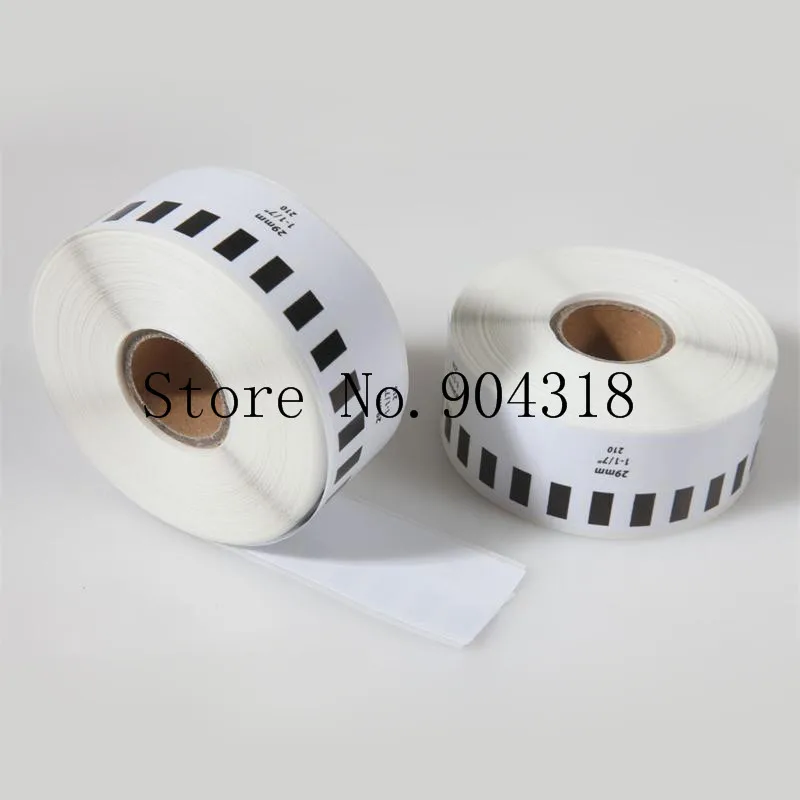 4 x 롤 Brother DK 22210 DK-22210 DK2210 호환 연속 라벨 29mm x 30.48m QL-570 580 700 800 1050 1060 1110