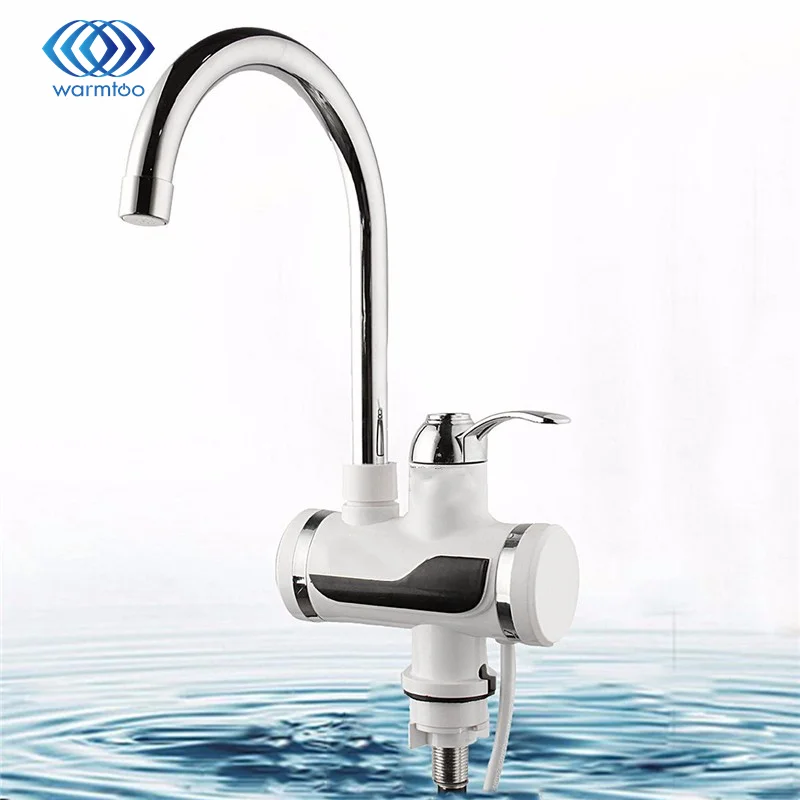 

Electric Water Heater 220v Instant Tankless Heating Faucet LED Digital Display Kitchen Bathroom Tap High Temperature Resistance