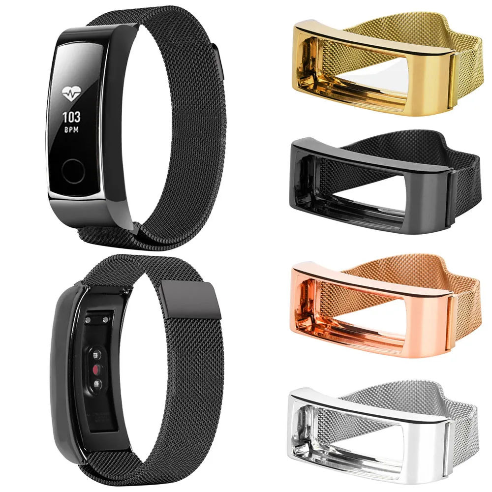 

HIPERDEAL 1PC Milanese Magnetic Loop Stainless Steel Band Strap Bracelet For Huawei Honor 3 Smart Watch Apr11