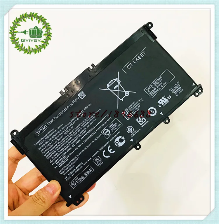 GYIYGY 11.55V 41.9Wh TF03XL Laptop Battery For HP Pavilion 15-CD Series Notebook HSTNN-LB7J HSTNN-LB7X 920070-855 920046-421 | Компьютеры