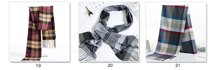 Осенние и зимние черные и белые мужские шарфы, клетчатые кашемировые мужские стильные женские теплые шарфы в британском стиле, от производителя