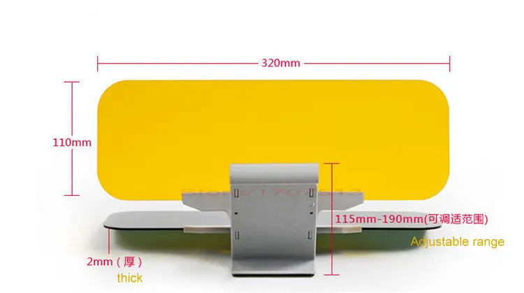 Yeshibation автомобиль солнцезащитный козырек очки день и ночь анти-ослепляющее зеркало автомобиля ночного видения очки расширение защита глаз Po