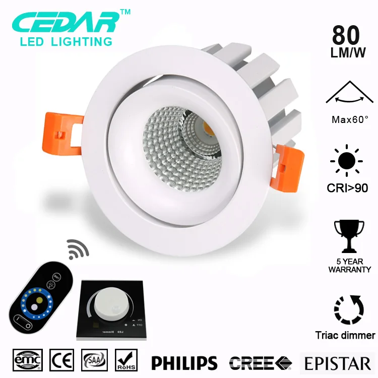 RA> 90 5 Вт 8 12 15 Светодиодный светильник с регулируемой яркостью|dimmable downlight|led dimmable
