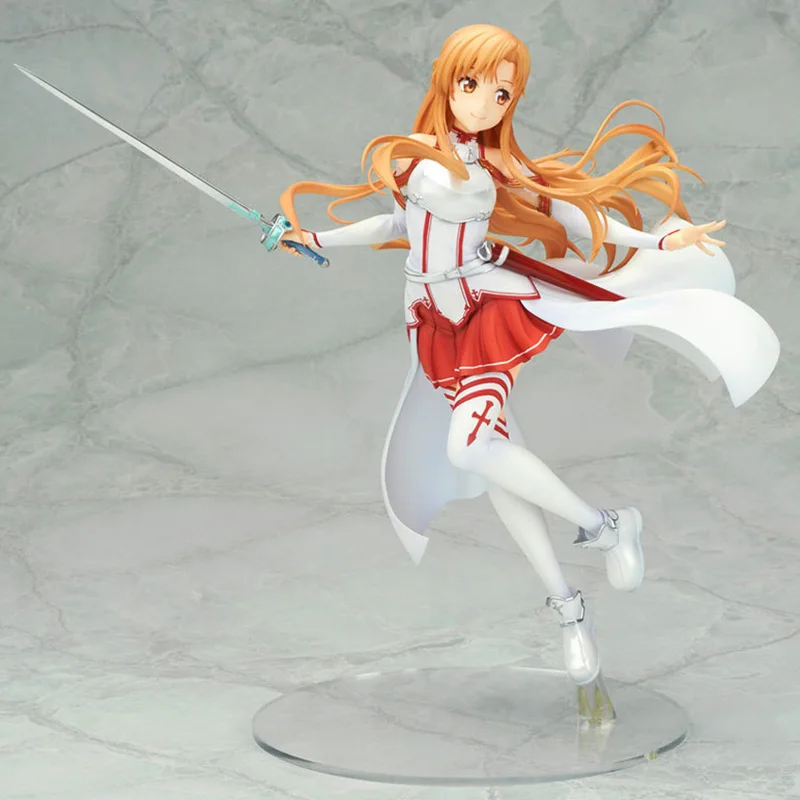 Sword Art Online Asuna Action Figure 1/8 scale painted figure Fighting Ver. Yuuki Asuna PVC figure Toy Brinquedos Anime 23CM Sword Art Online Asuna Action Figure 1/8 scale painted figure Fighting Ver. Yuuki Asuna PVC figure Toy Brinquedos Anime 23CM