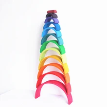 Wooden Rainbow Blocks Wooden Toys For Children Wood Building Blocks Toy Montessori Educational Wooden Toy Didactical Games Wooden Rainbow Blocks Wooden Toys For Children Wood Building Blocks Toy Montessori Educational Wooden Toy Didactical Games