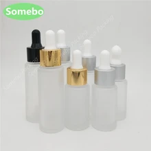 200 шт./лот 20 мл, 25 мл, 30 мл, 50 мл стеклянная бутылка-капельница, матовая стеклянная бутылка с капельницей, стеклянная бутылка с эссенцией