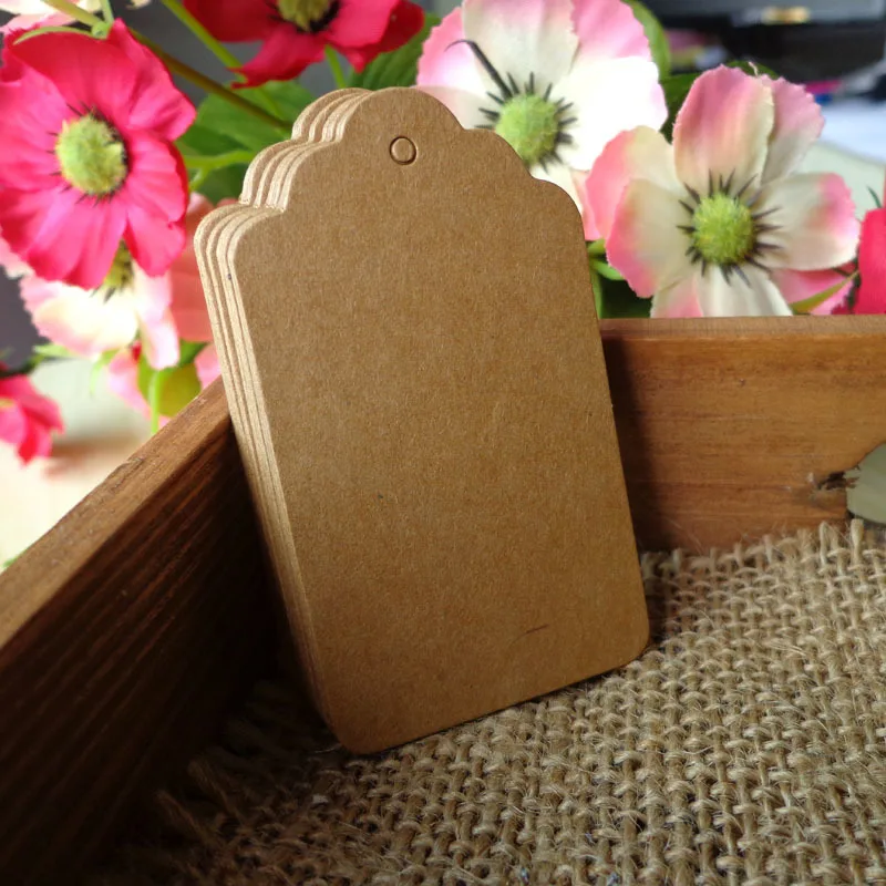 100 шт. ярлыки из крафт бумаги 4x7 см|kraft bookmark|bookmark blankblank bookmarks |