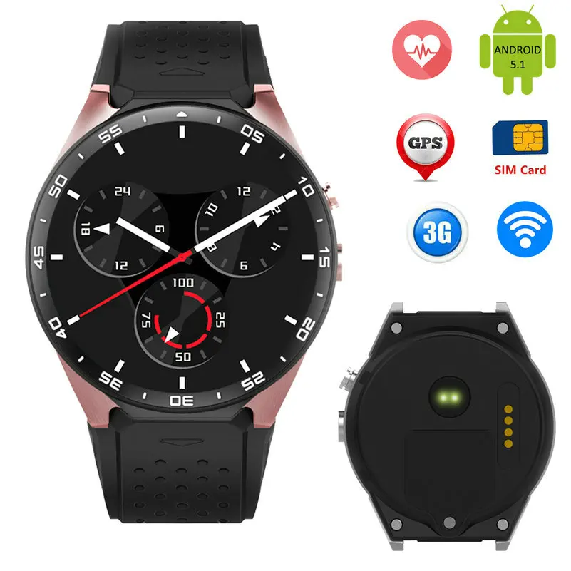  MEAFO MF88 Smart Watch Phone Bluetooth GPS MTK6580 Quad Core 1.3GHZ ROM 4G RAM 512MB 1.39 inch 400*