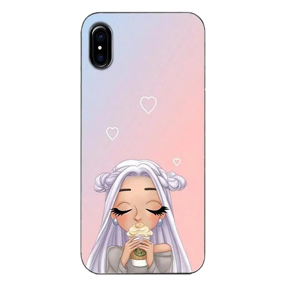Мягкий с рисунком из ТПУ Ариана Гранде мультфильм розовый для Huawei G7 Y6 II Y7 Xiaomi Redmi