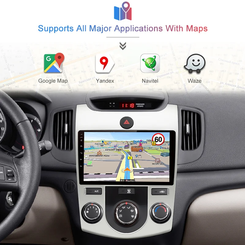 Clearance Junsun 2G+32G Android 8.1 Car Radio Multimedia Video Player Navigation GPS For KIA Cerato 2 2008-2013 audio player 2 din no DVD 2