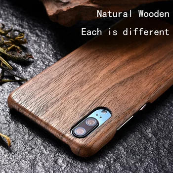 

Natural Wooden phone case For Huawei Honor Magic 2 case cover bamboo/Walnut/Rosewood/Black ice wood/ shell (Real wood) Magic2