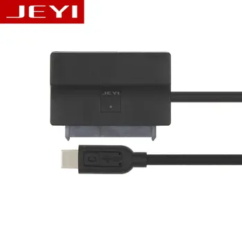

JEYI Q3dc EasyDrv true TYPE-C USB3.0 drive SATA3 hard disk line Jmicron JMS578 master to 22Pin data cable USB3.1 5.5mm DC Port