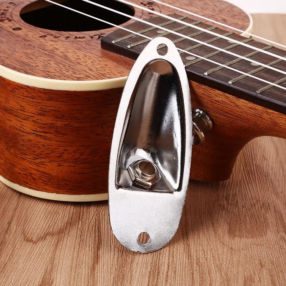 Universal Electric Guitar Boat Shaped Output Jack Plate Socket