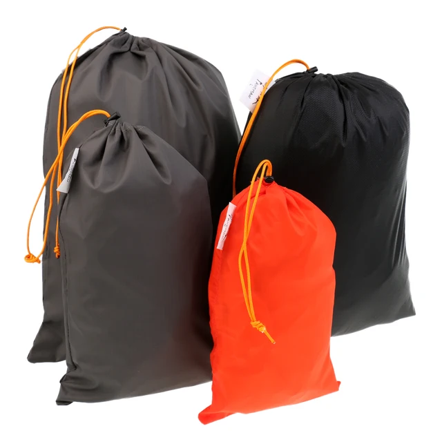 US $6.35 5 Pieces Outdoor Travel Luggage Organizer Drawstring Clothes Shoes Stuff Sack Set for Safety Campin