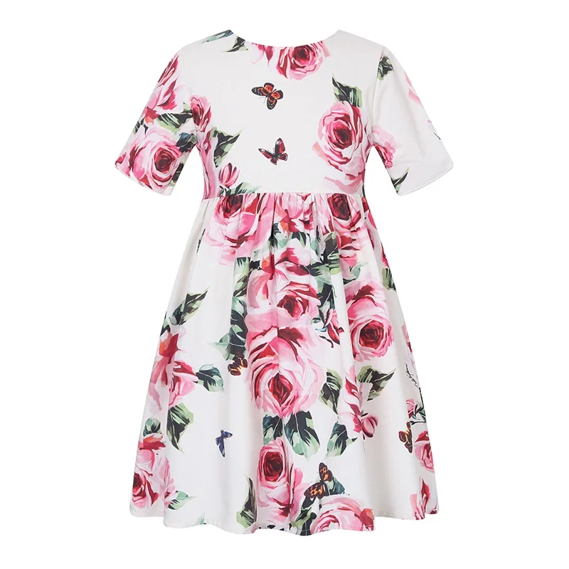 

Girls Summer Dress Princess Party Wedding Dresses 2018 Brand Floral Kids Dresses for Girls Birthday Costume Children Clothes