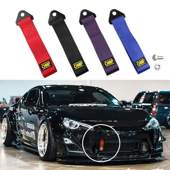 

26cm Towing Rope High Strength Nylon trailer Tow Ropes Racing Car Universal Tow Eye Strap Tow Strap Bumper Trailer