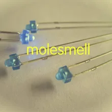 100 шт. 1.8 мм синий матовый синий Светодиодные лампы Blue объектив LED Большой/широкоугольный светодиодные лампы