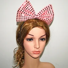 Вспышка/светодиодный/светящийся/люминесцентные игрушки светодиодный повязка на голову с бантиком для рождественских игрушек светится в темноте игрушки для детей свадебные