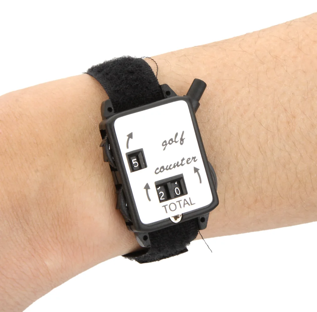 

2019 Golf Training Aids Golf Club Stroke Score Keeper Count Watch Putt Shot Counter with Wristband Band Golf Supplies