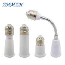 2 шт./лот E27 к E27 лампа база конвертер 65 мм 95 мм держатель лампы удлинитель E27-E27 патрон адаптер огнестойкий для светодиодный лампы