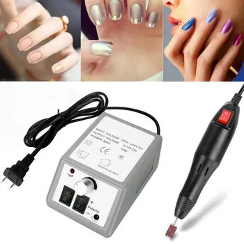 

Electric Nail Art Drill Machine 20000RPM Equipment Manicure Kit Tool Nail File Bit Sanding Band Accessory 220v Eu plug