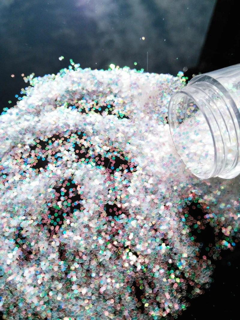 

FGUY0O-57788 10G POT SPARKLE CRYSTALS DIAMOND WHITE AB ULTRA FINE MICRO GLITTER NAIL ART TIPS ACRYLIC 1MM HEXAGON MIXED