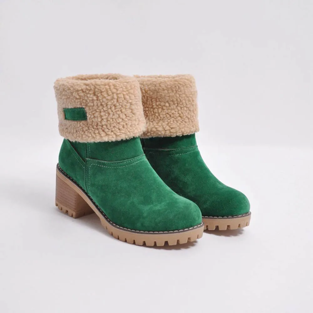 Winter Fur Warm Snow Boots Warm Ankle Snow Boots Winter Casual Shoes Martin shoes Ankle Boots