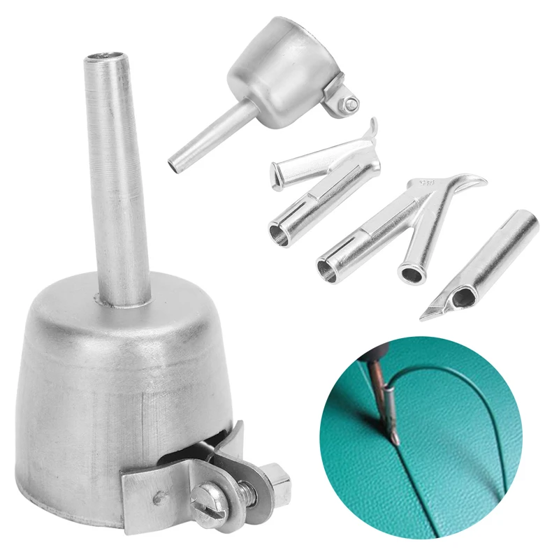 4PCS Speed 5mm Weld Tip Welding Nozzles For Vinyl PVC Plastic Hot Air Gun