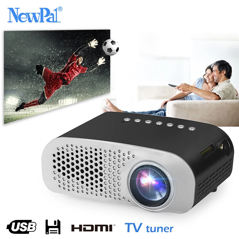 Newpal LED font b Projector b font GP802A Home Beamer for Kids 1920 1080P HD Mini