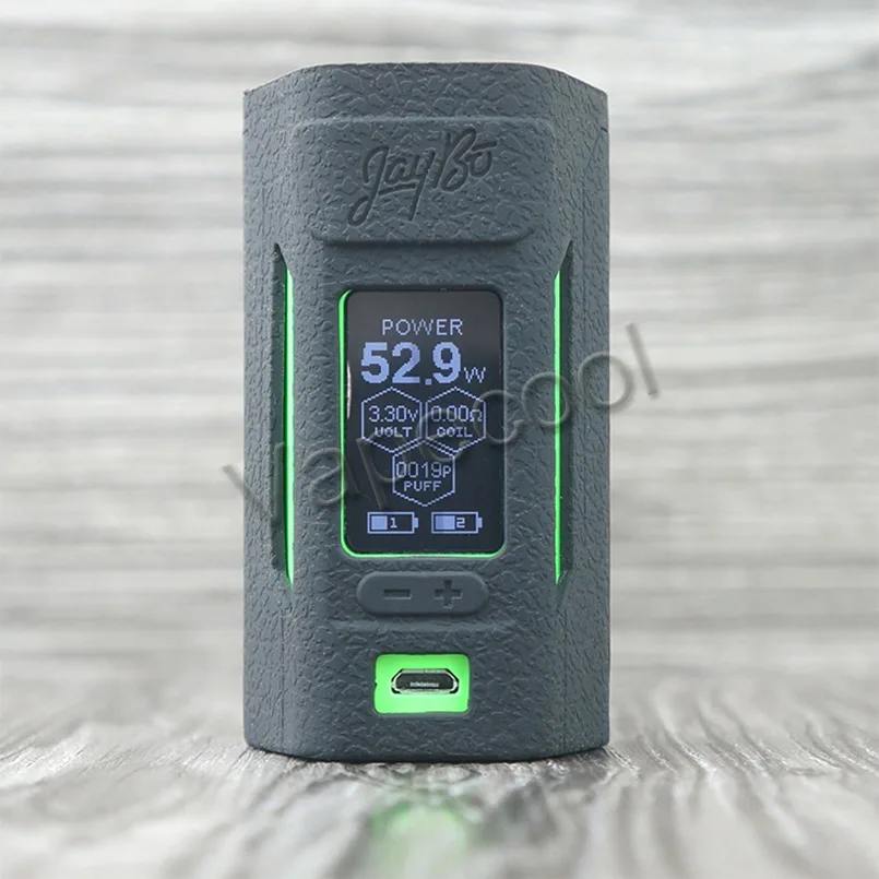 Силиконовый чехол для Wismec Reuleaux RX2 20700 TC Mod 200W vape мод резиновый чехол, наклейка на кожу, рукав, вейп ручка, мод щит - Цвет: Black