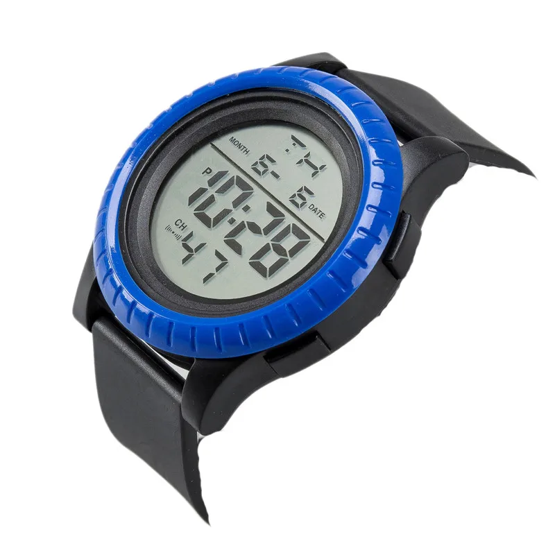 Модный мужской светодиодный цифровой таймер обратного отсчета даты Спортивные кварцевые наручные часы спортивные часы электронные цифровые часы Подарки для мужчин
