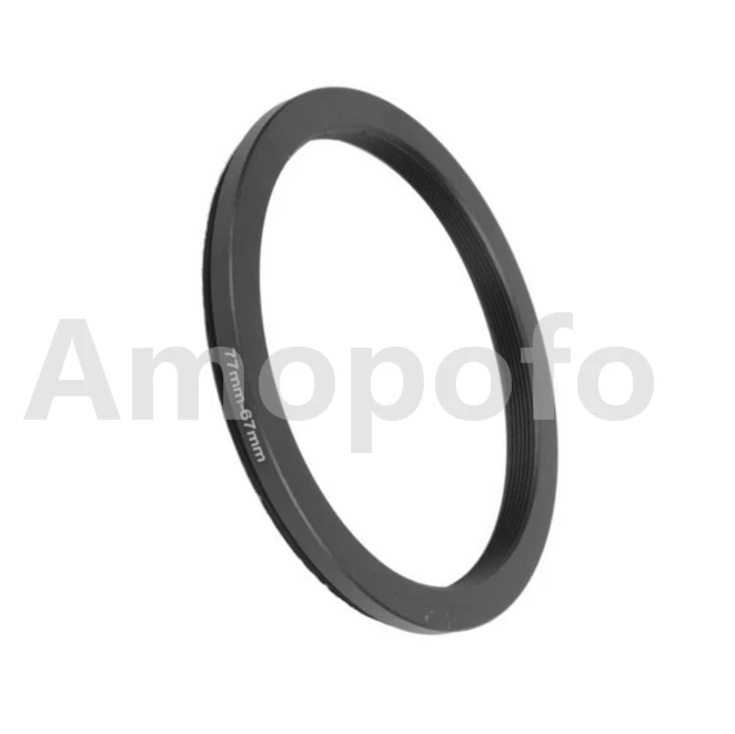 

77mm-67mm Step-Down Metal lens filter Adapter Ring/77mm Lens to 67mm UV CPL ND Accessory