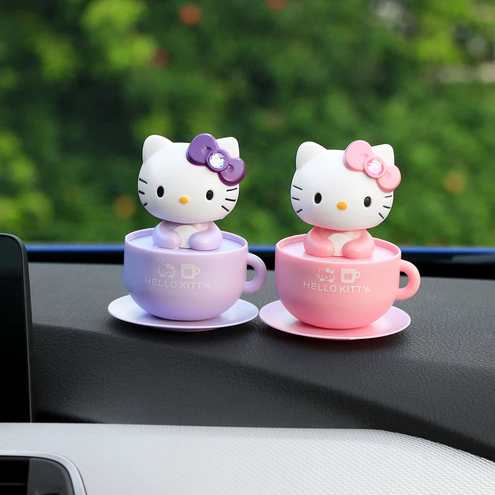

Car Ornament Shaking Head Bow Cat Automobiles Decoration Solar Power Smart Cartoon Cup Ornament Lovely Cute Doll Car Accessories