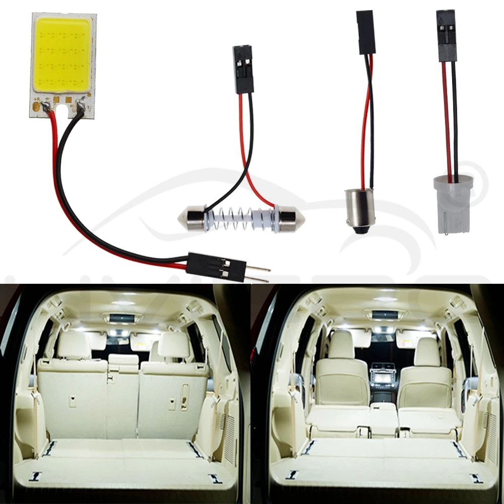 C5W Cob 16 SMD чип белая лампа для чтения Led T10 W5W Автомобильная светодиодная парковочная лампа авто внутренняя панель светильник гирлянда номерные знаки