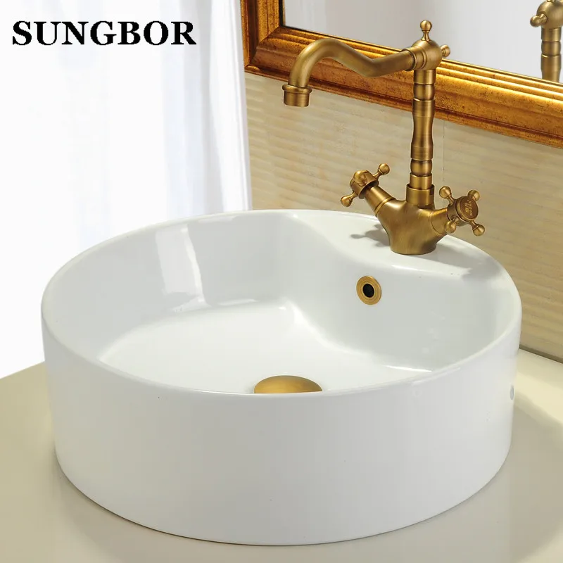 Дизайн ванной бассейна кран раковина Переливающаяся крышка латунь шестифутовое кольцо ванная комната продукт бассейна аккуратная вставка Замена YSK-1234