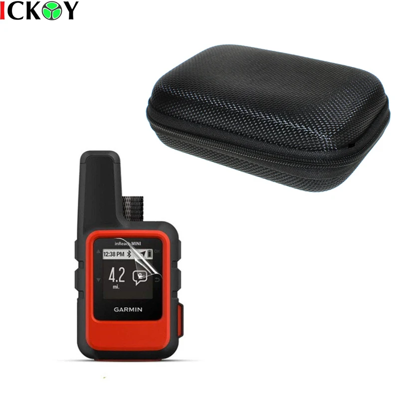 

Clear LCD Screen Protector Guard Cover Film Skin + Protect Case Portable Bag for Handheld GPS Garmin inReach mini