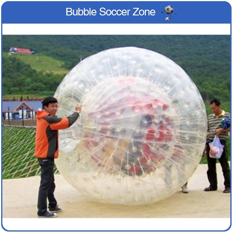 2.5m Inflatable Zorb Ball Giant Inflatable Balloons Outdoor Transparent Ball Human Zorb