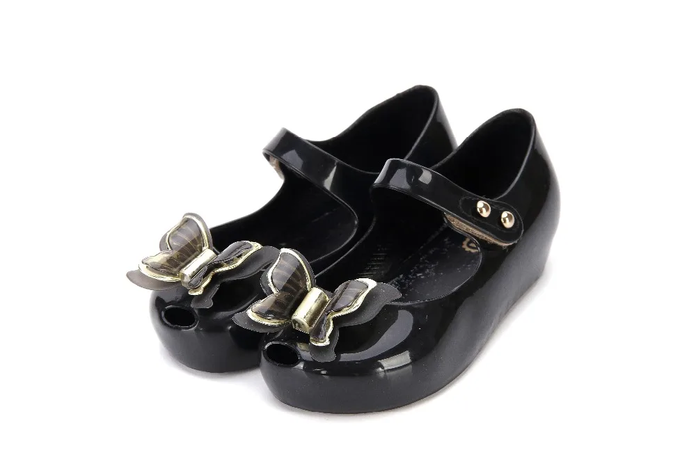 Мини Мелисса балетки Melissa для девочек желе обувь бабочка балетки мягкие удобные высокое качество детские сандалии