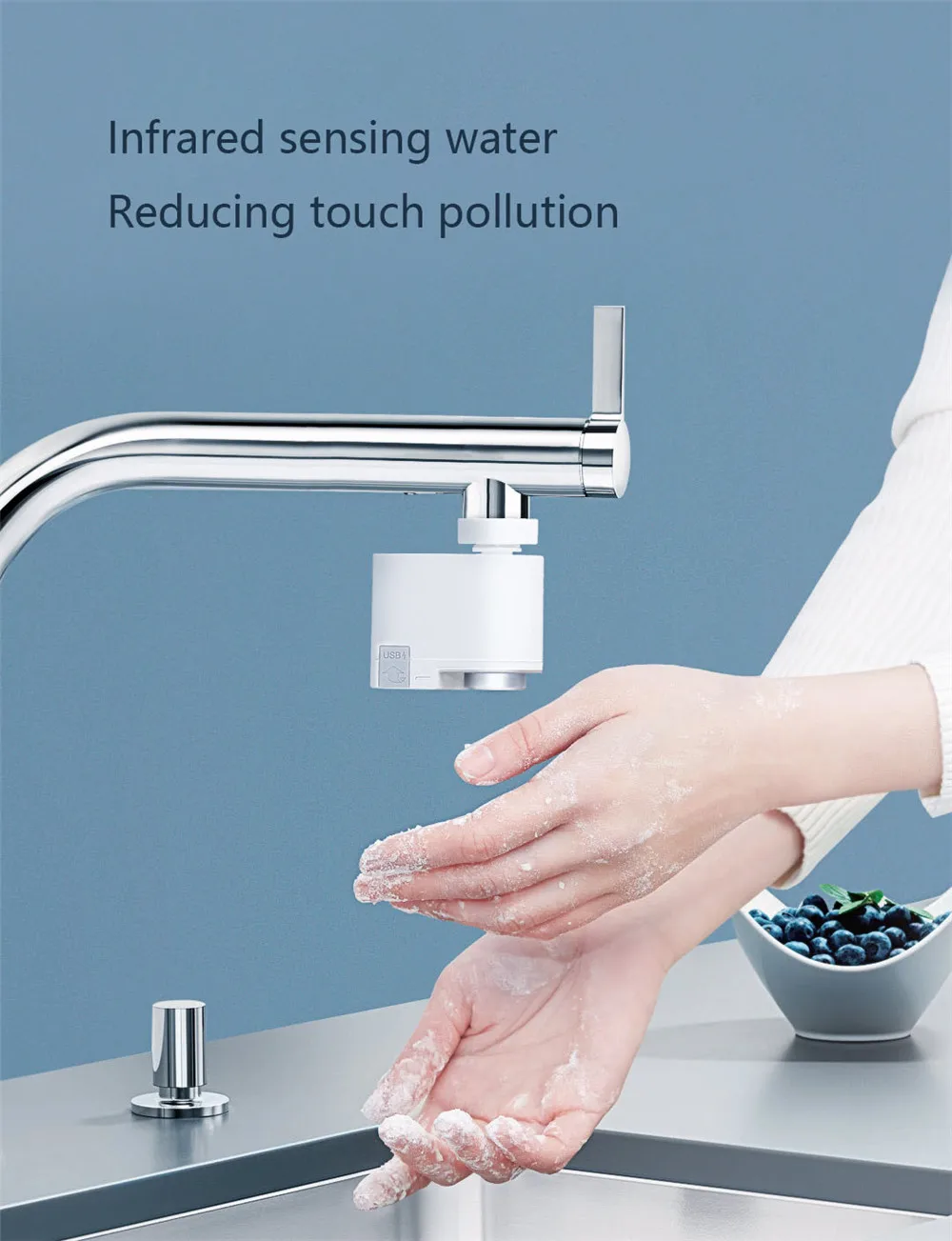 Xiaomi Mijia ZJ автоматическое сенсорное инфракрасное Индукционное устройство для экономии воды рассеиватель воды Кухонная ванная раковина Fauce